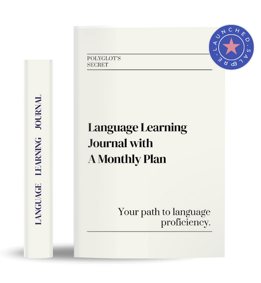 Language Learning Journal with A Monthly Plan